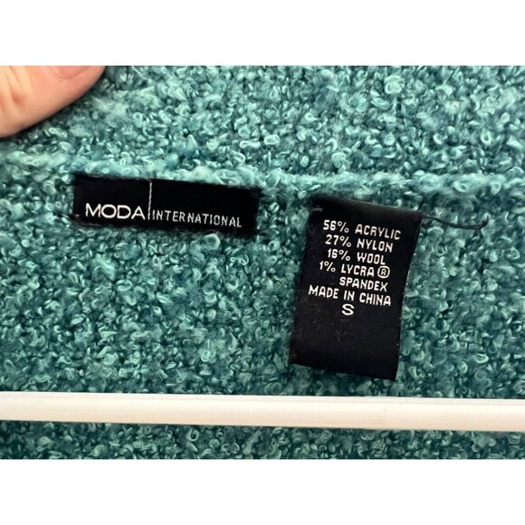 VTG Victoria’s Secret Teal V-Neck Ruffled Knit Cardigan S| Cottagecore Fairy Y2K - Picture 13 of 14